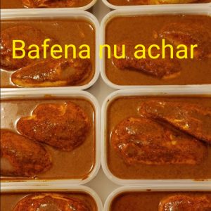 Bafena- nu-achar ( 2 mangoes)