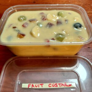 Fresh fruit custard