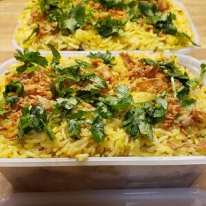 Prawn pulao and Masala ni daar